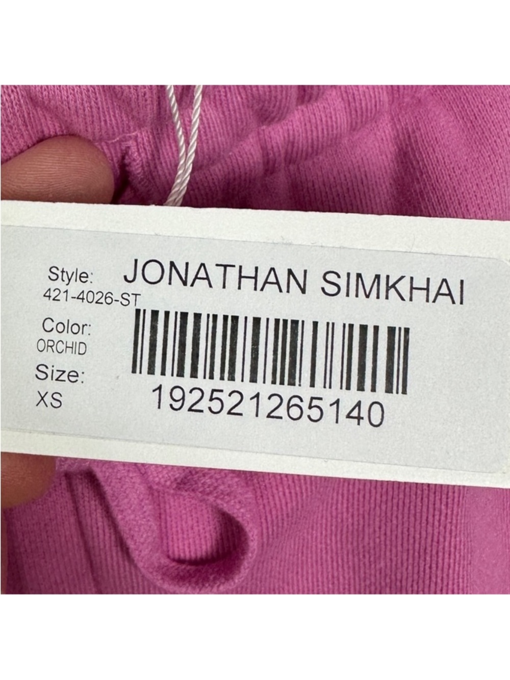 Jonathan Simkhai orchard Pink Drawstring Joggers - Picture 3 of 8